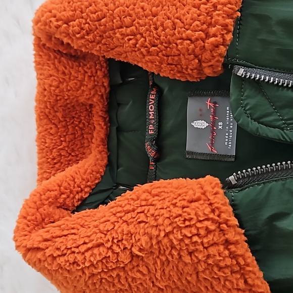 Free People Outpost Bomber Jacket Lush Pine Combo - Picture 6 of 15